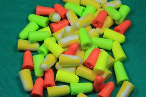Protective ear plugs Stock Photos