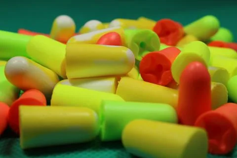 Protective ear plugs Stock Photos