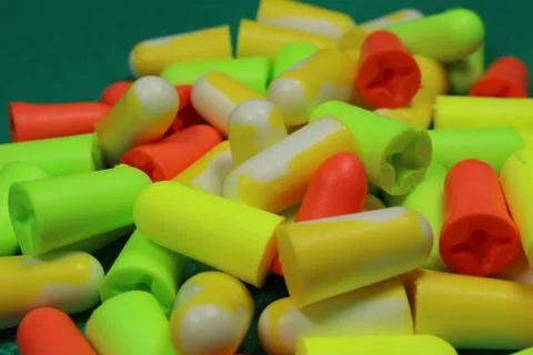 Protective ear plugs Stock Photos