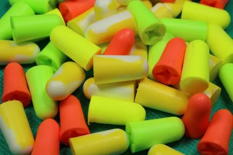 Protective ear plugs Stock Photos