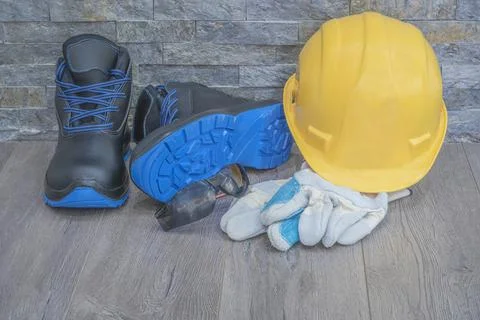 Protective equipment at work Stock Photos
