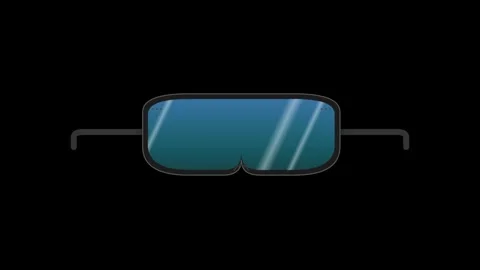Protective Eye Wear Adjusting with Reflective Blue Lenses and Flexible Stra.. Видео 346007102