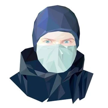 Protective face mask coronavirus Stock Illustration
