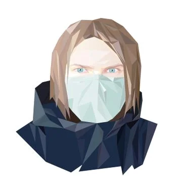 Protective face mask coronavirus Stock Illustration