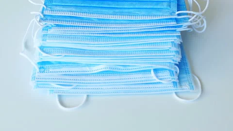 Protective Face Mask Stock Footage 134054816