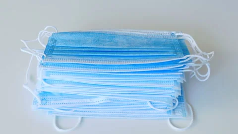 Protective Face Mask Stock Footage 134056375