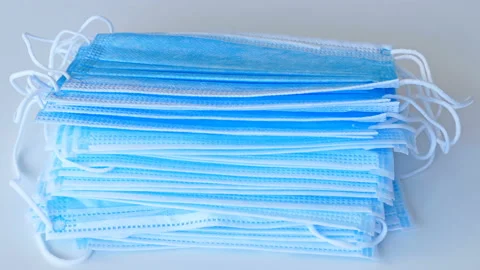 Protective Face Mask Stock Footage 134073121