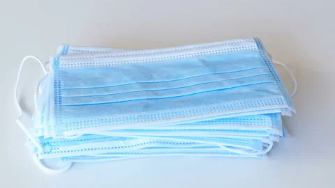 Protective Face Mask Stock Footage 134178971