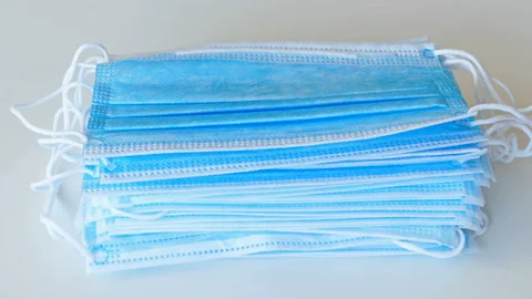 Protective Face Mask Stock-Footage 134195412