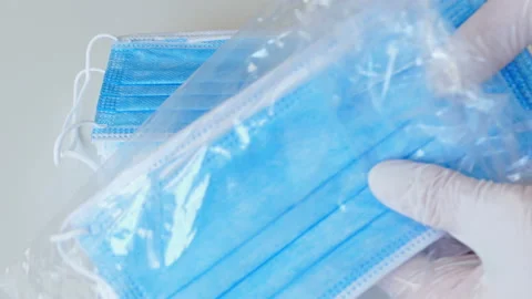 Protective Face Mask Stock-Footage 134290372