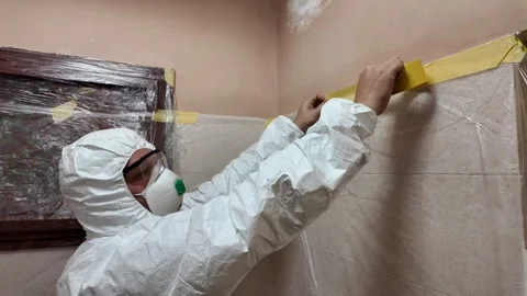 Protective Gear for Home Renovation Stock Footage 288683998