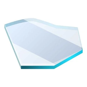 Protective glass representing bulletproof material Stock Illustration