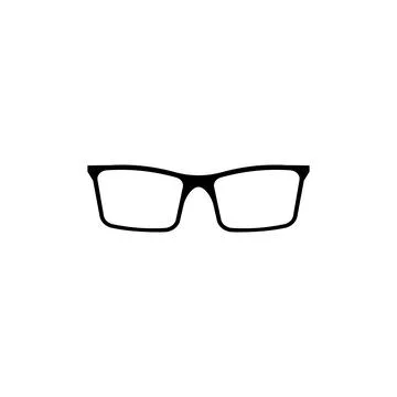 Protective glasses with black frames Stock Illustration