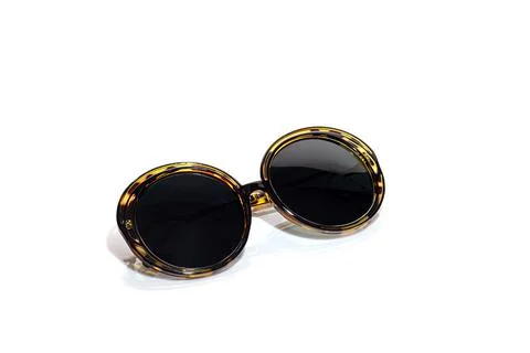 Protective glasses from the sun on a white background. Isolate. Healthy eyes. Stock Illustration