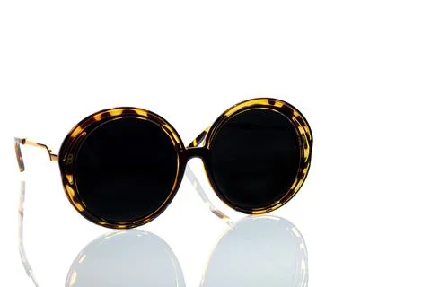 Protective glasses from the sun on a white background. Isolate. Healthy eyes. Stock Illustration