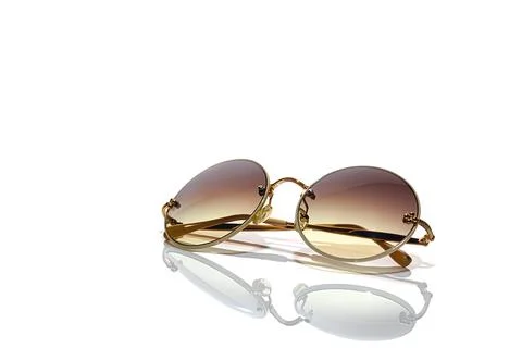 Protective glasses from the sun on a white background. Isolate. Healthy eyes. Stock Illustration