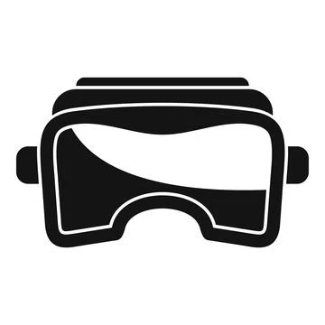 Protective glasses for working with circular saw icon, simple style Stock Illustration