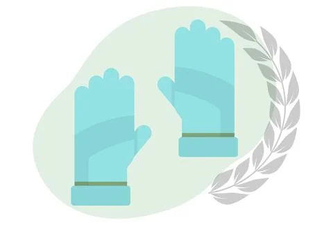 Protective Gloves Concept Illustration Illustrazione stock