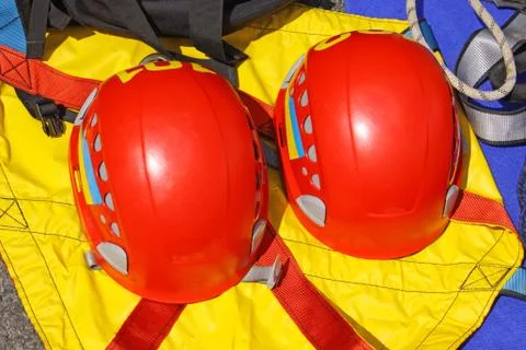 Protective helmets Stock Photos