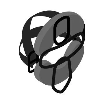 Protective mask for baseball isometric 3d icon Stock Illustration