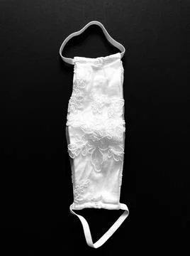 Protective mask for bride Foto stock