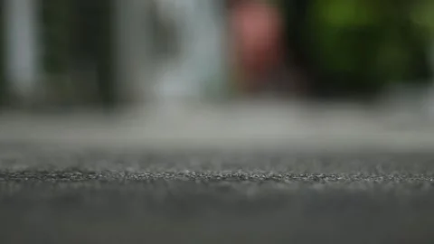 Protective mask falling on the ground Stock Footage 158586521