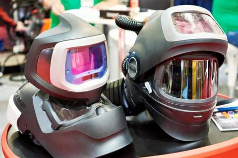 Protective mask for welding Stock Photos