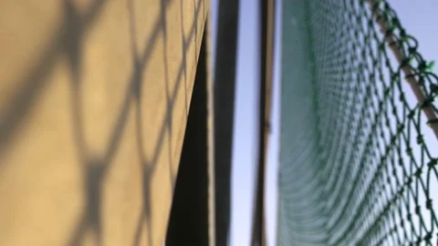 The protective net in the baseball field. Stock Footage 167298124