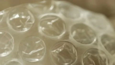 Protective packaging material for parcels and packaging of delicate fragile item Stock Footage 156758877