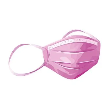 Protective pink mask Stock Illustration
