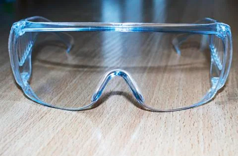 Protective plastic glasses. Stock Photos