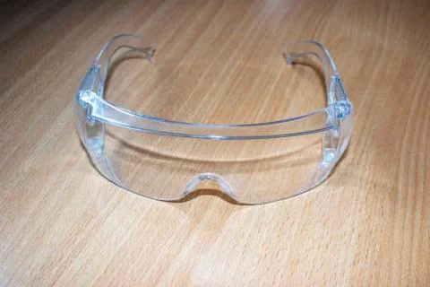 Protective plastic glasses. Stock Photos