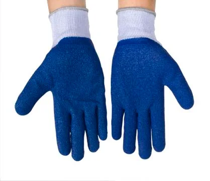 Protective rubber gloves Stock Photos
