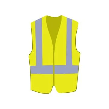 Protective safety vest cartoon vector illustration Stock Illustration