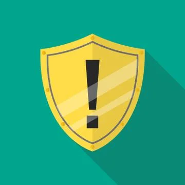 Protective shield alert Stock Illustration