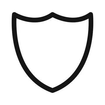 Protective Shield Icon Perfect for Security and Safety Applications Stock Illustration
