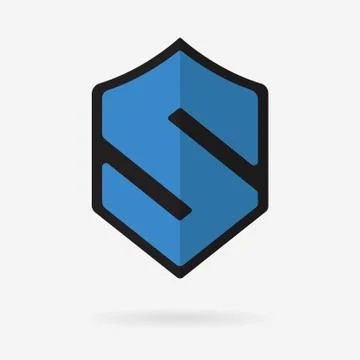 Protective shield S symbol Stock-Illustration