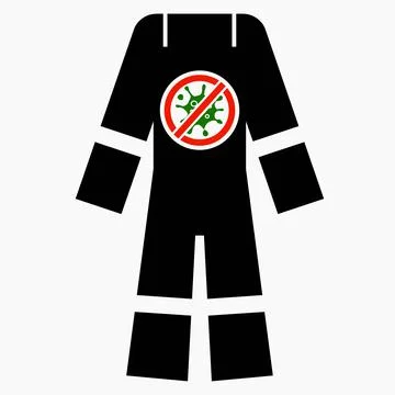 Protective suit. Stock Illustration