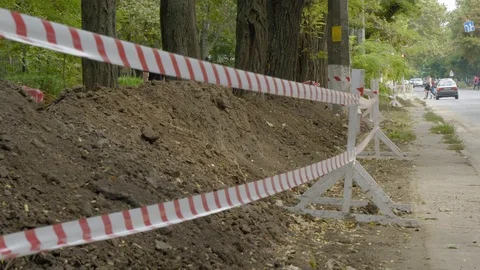 Protective tapes during repair work. Vidéo 115691322