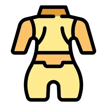 Protective wear providing back support and posture correction Illustrazione stock