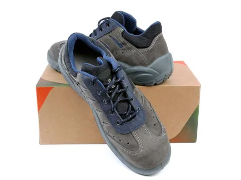 Protective work shoes Stock Photos