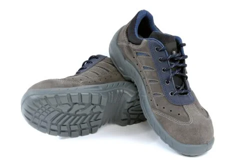 Protective work shoes Stock Photos
