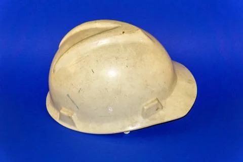 Protective worker gloves on a blue background Foto stock