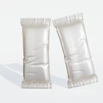 Protein bar packaging realistic render with realistic texture shiny or gloss Stock Photos