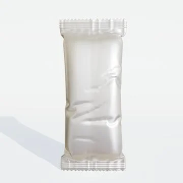Protein bar packaging realistic render with realistic texture shiny or gloss Stock Photos