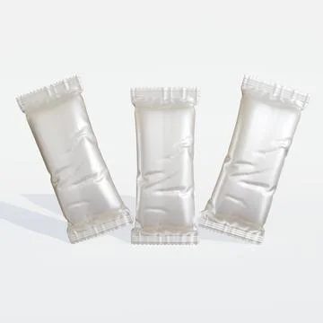 Protein bar packaging realistic render with realistic texture shiny or gloss Stock Photos