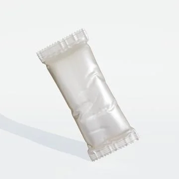 Protein bar packaging realistic render with realistic texture shiny or gloss Stock Photos