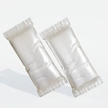 Protein bar packaging realistic render with realistic texture shiny or gloss Stock Photos
