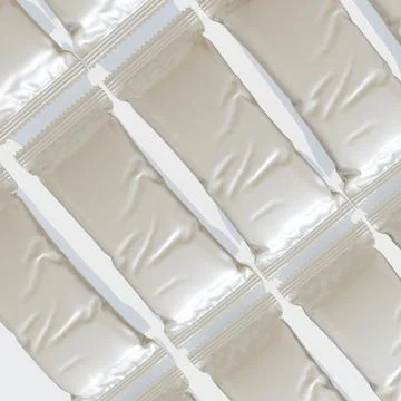 Protein bar packaging realistic render with realistic texture shiny or gloss Stock Photos