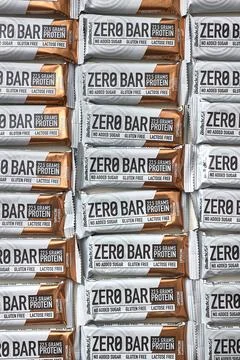Protein bars Biotech Zero Bar large amounts 写真素材